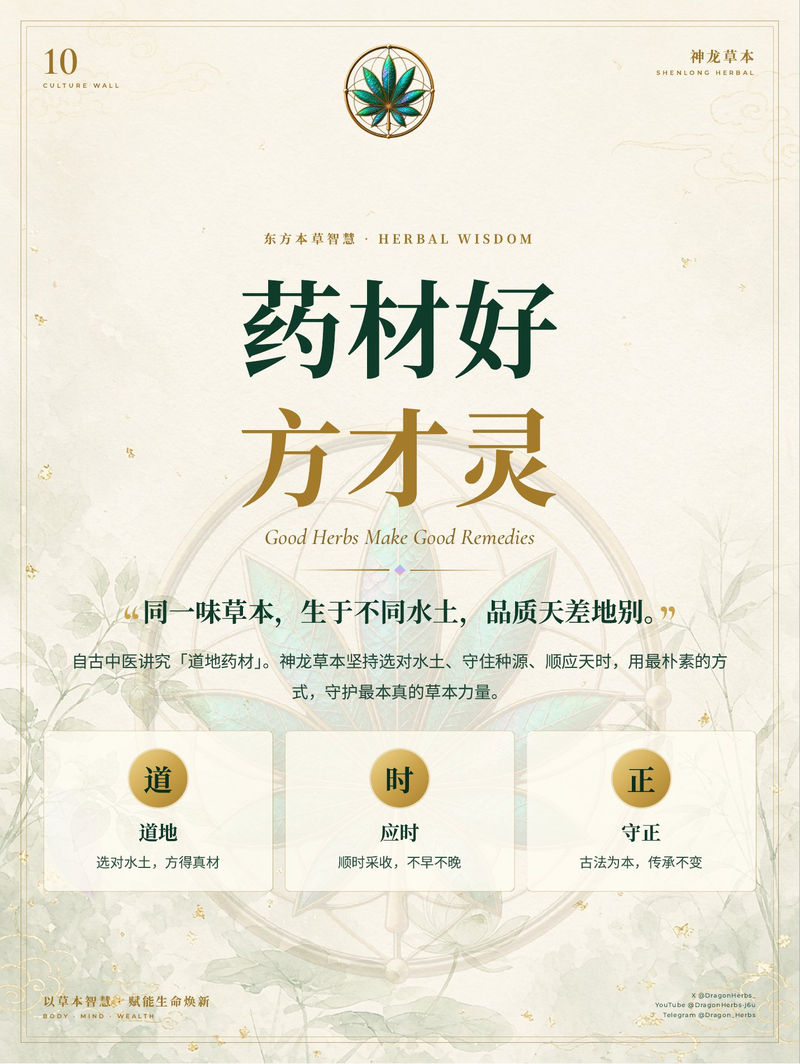 10 · 药材好 方才灵